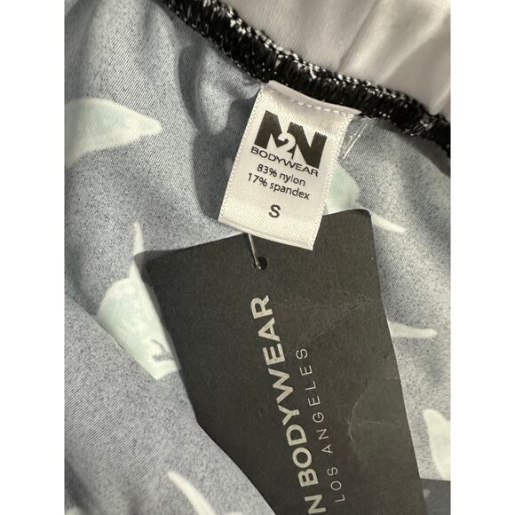 N2N Bodywear Dolphin Trunk Shark Time Black Teal Trunks Swim Size S - Picture 2 of 3